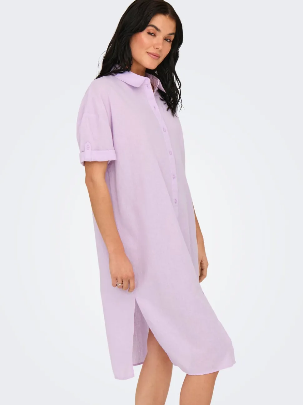 JDYMILA Lino Vestito midi