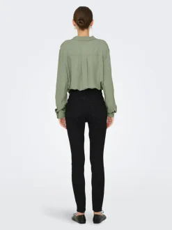 JDYMOON Vita alta Skinny Fit Lunghezza alla caviglia Jeans