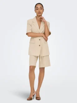 JDYNAOMI Vita media Loose Fit Lino Bermuda