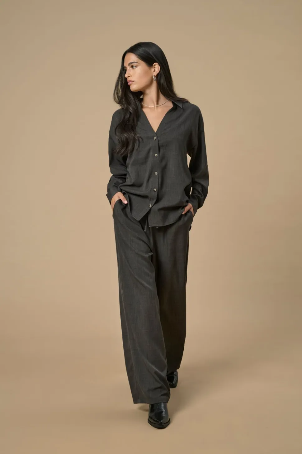 JDYNINA Wide Leg Fit Pantaloni a gamba larga