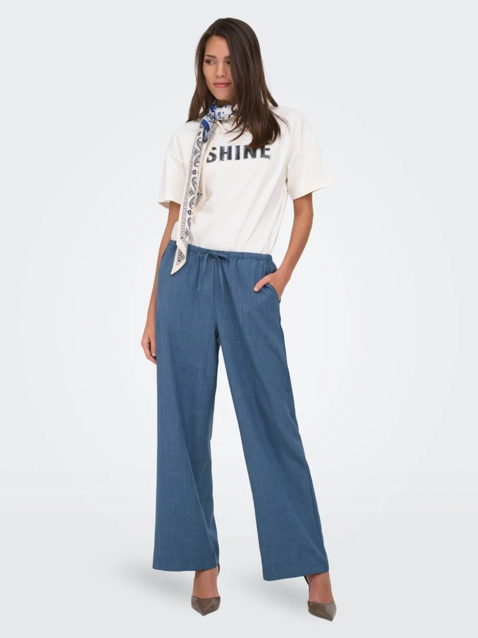 JDYNINA Wide Leg Fit Pantaloni a gamba larga