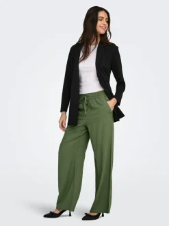 JDYSAY Loose Fit Lino Pantaloni a gamba larga
