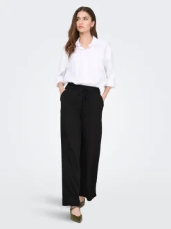 JDYSAY Loose Fit Lino Pantaloni a gamba larga