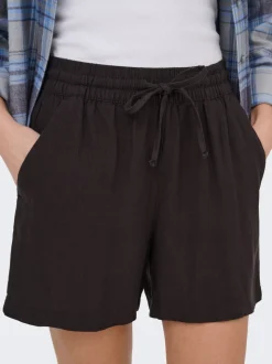 JDYSAY Vita alta Regular Fit Lino Bermuda