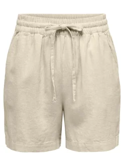JDYSAY Vita alta Regular Fit Lino Bermuda