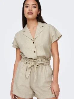 JDYSAY Vita media Regular Fit Lino Bermuda