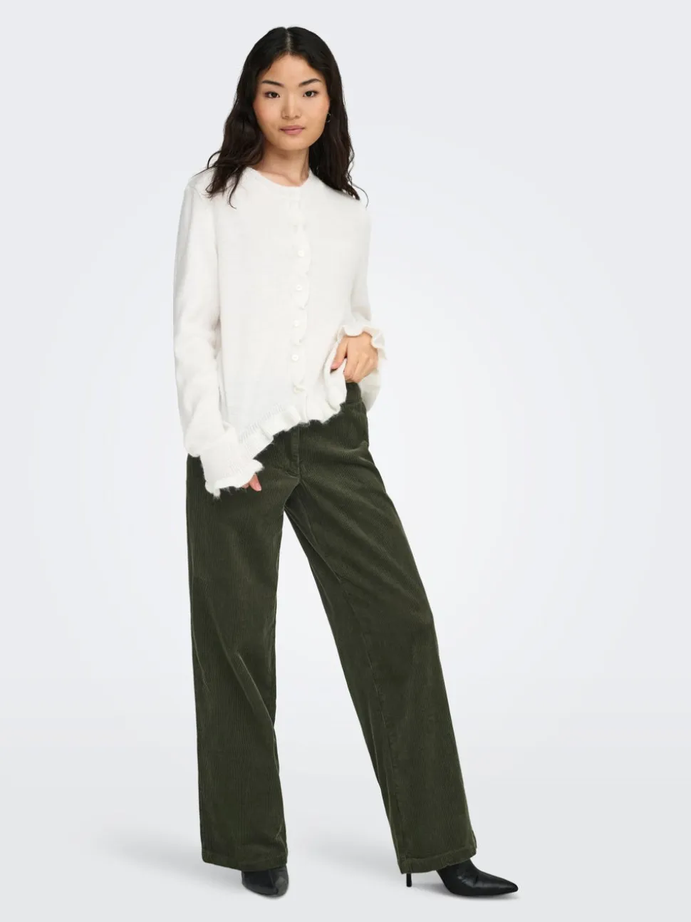 JDYSHIRAZ Straight Fit Pantaloni a coste