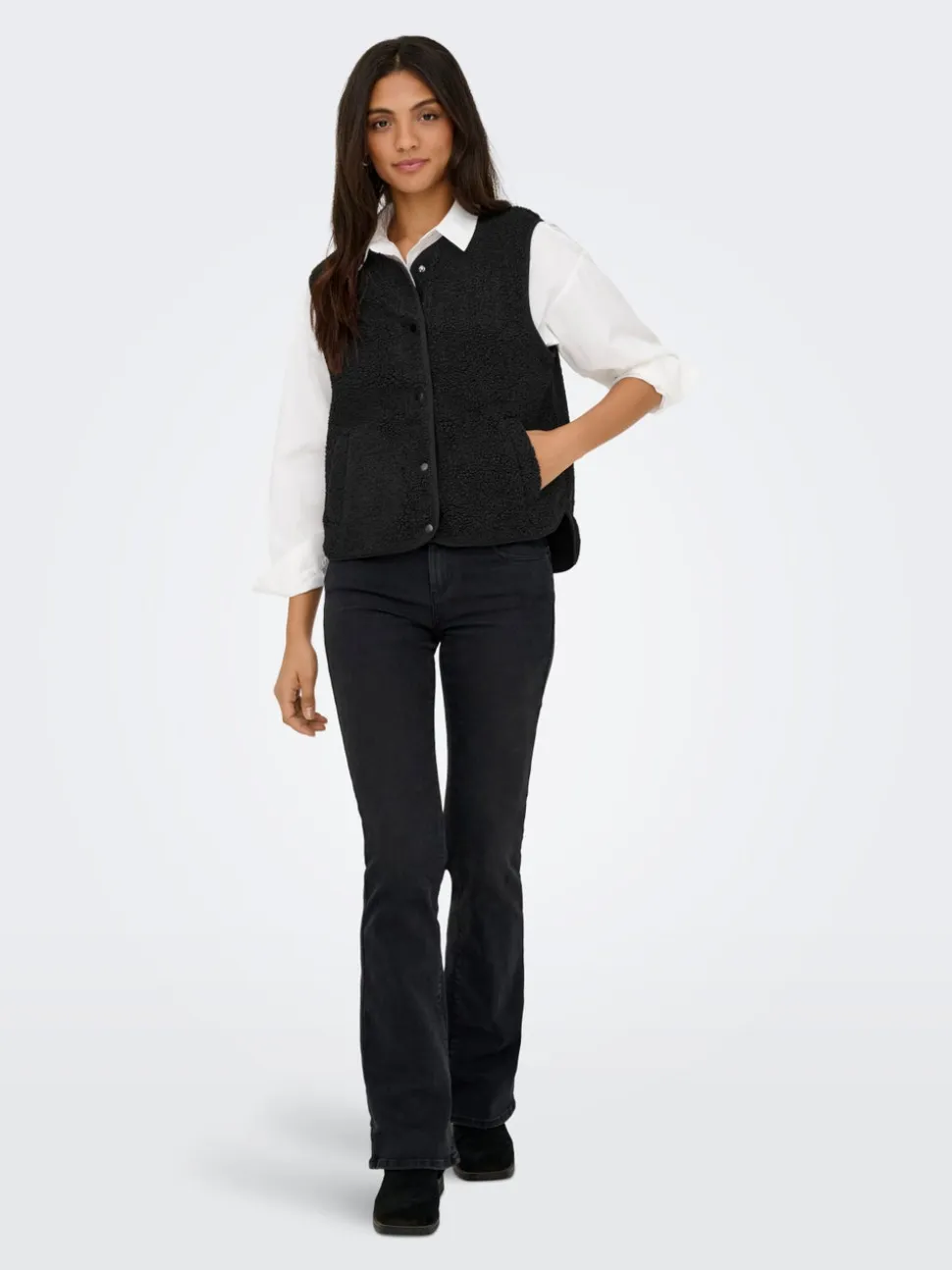 JDYSIMINA Gilet teddy