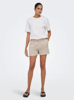 JDYTHEIS Vita media Regular Fit Shorts a caramella