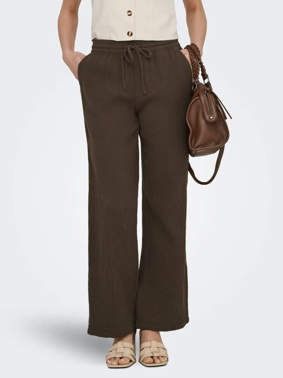 JDYTHEIS Wide Leg Fit Pantaloni a gamba larga