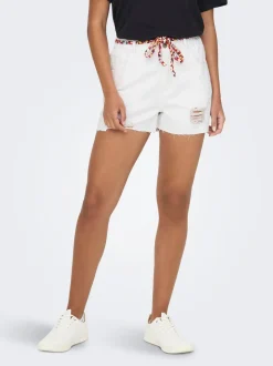 JDYZIGGA Vita alta Loose Fit Bermuda in jeans