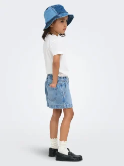 KMGCOMET Vita media Wide Leg Fit Bermuda in jeans