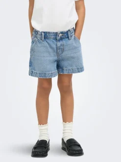 KMGCOMET Vita media Wide Leg Fit Bermuda in jeans