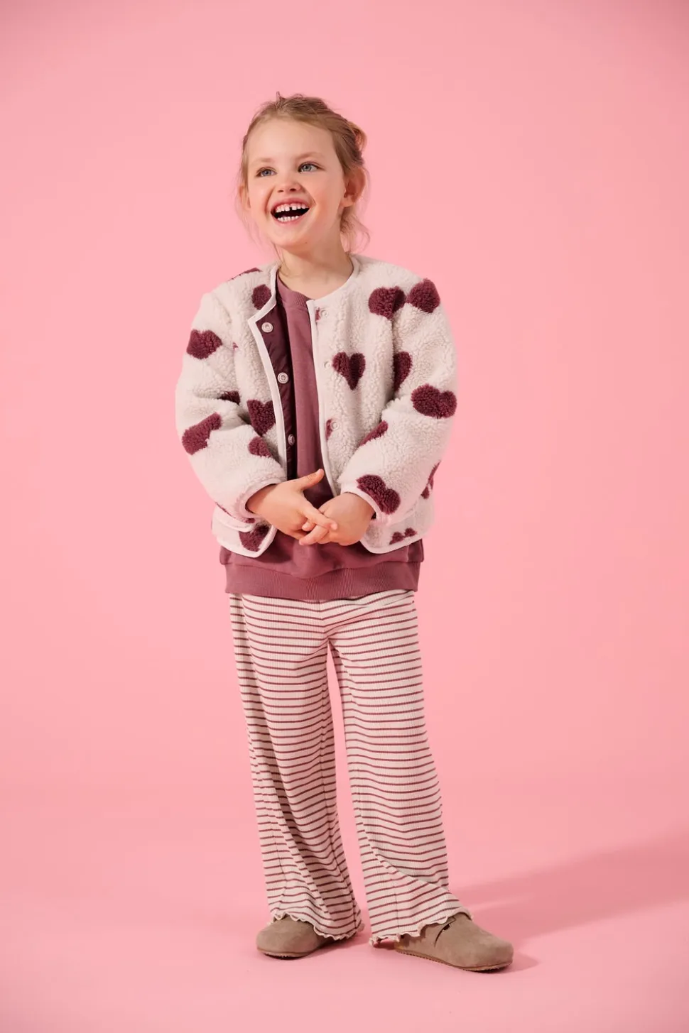 KMGMAUDE Wide Leg Fit Pantaloni