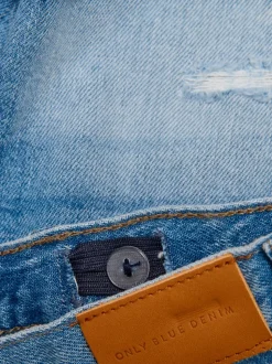 KMGROBYN Straight Fit Bermuda in jeans