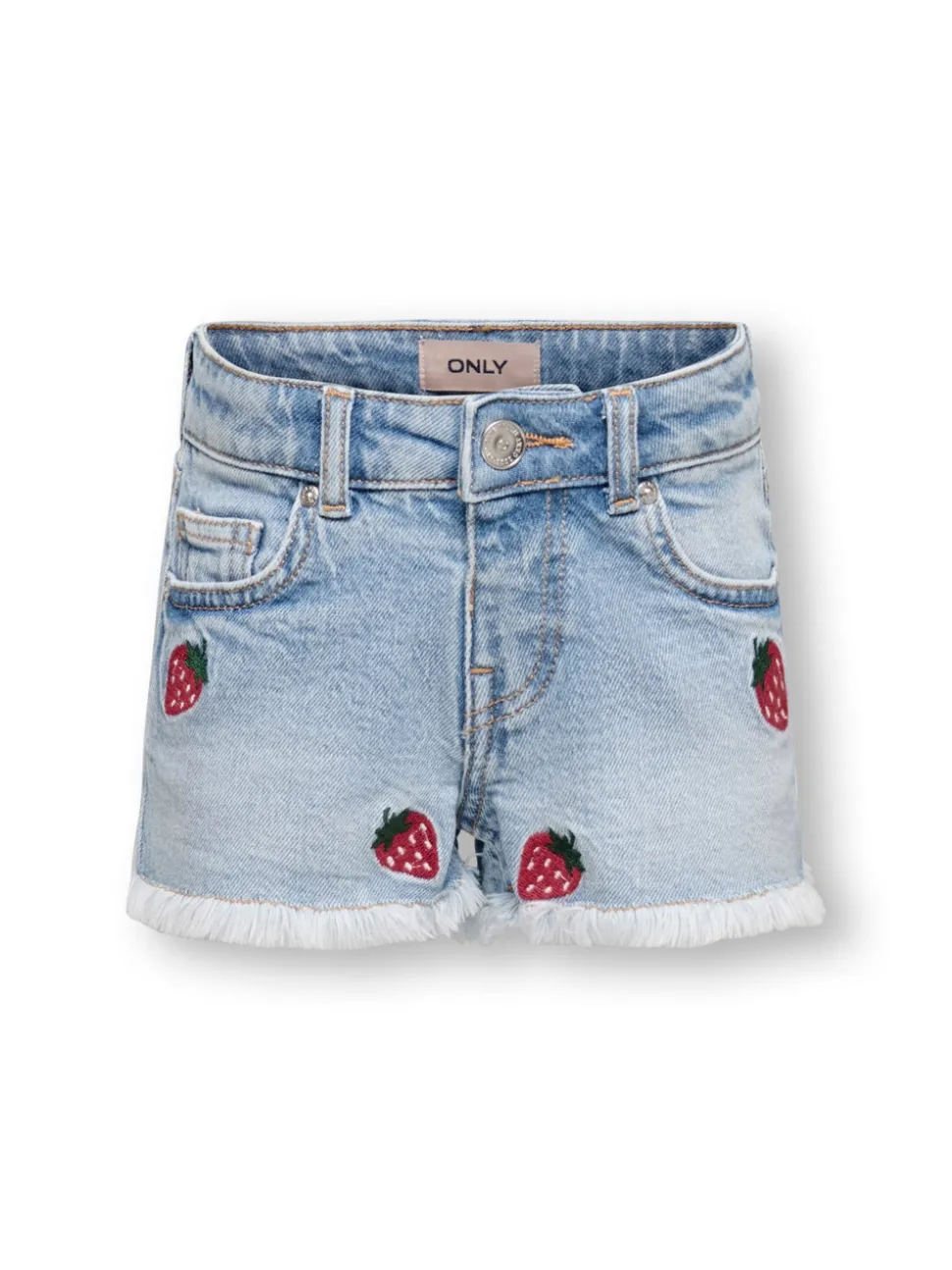 KMGROBYN Vita media Straight Fit Bermuda in jeans