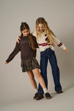 KOGHOPE Vita alta Wide Leg Fit Lunghezza alla caviglia Jeans