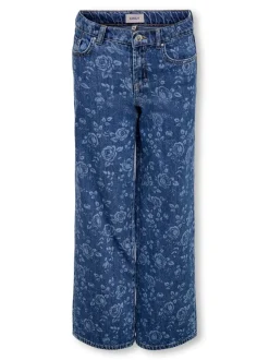 KOGHOPE Vita alta Wide Leg Fit Lunghezza alla caviglia Jeans