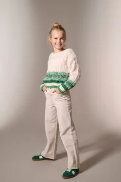 KOGHOPE Wide Leg Fit Corduroy Pantaloni