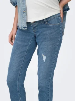 OLMCATWALK Vita alta Mom Fit Lunghezza alla caviglia Jeans