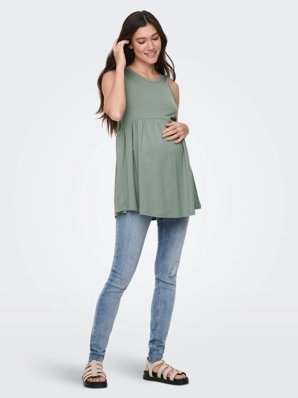 OLMIMA Top con peplum