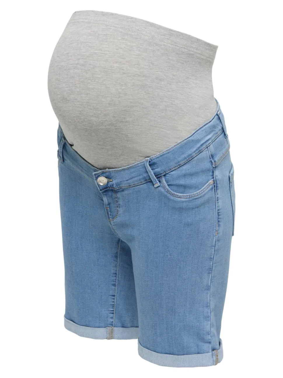 OLMRAIN Bodycon Fit Bermuda in jeans
