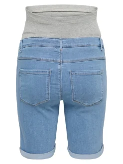 OLMRAIN Bodycon Fit Bermuda in jeans