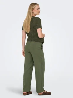 OLMSIESTA Straight Fit Lino Pantaloni