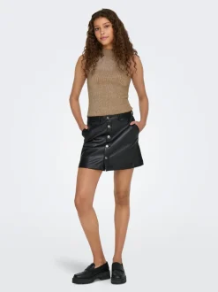 ONLAMAZING-LIORA Gonna in pelle Gonna pantaloncino