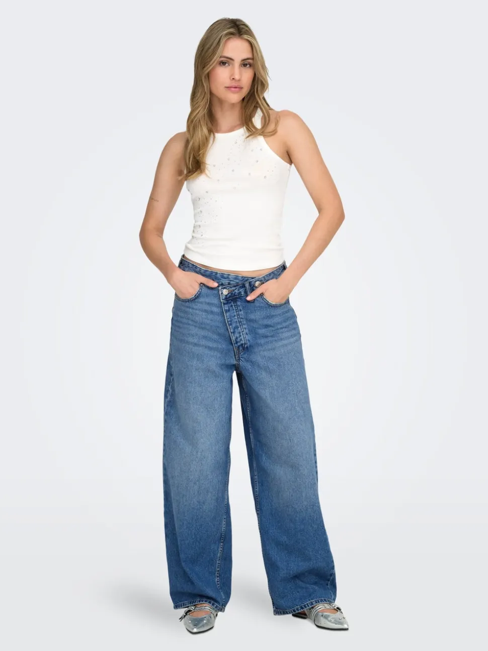 ONLAMBER Vita bassa Baggy Fit Jeans