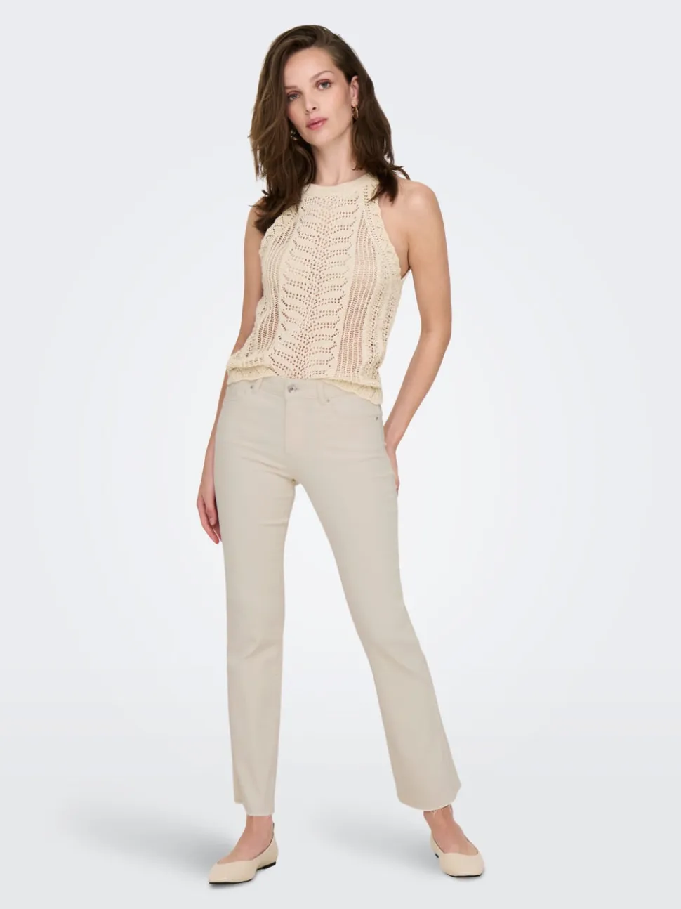 ONLANN-KENYA Vita media Flared Fit Jeans