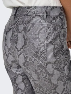 ONLAZULA Straight Fit Pantaloni in finta pelle