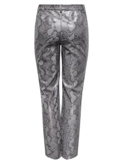ONLAZULA Straight Fit Pantaloni in finta pelle