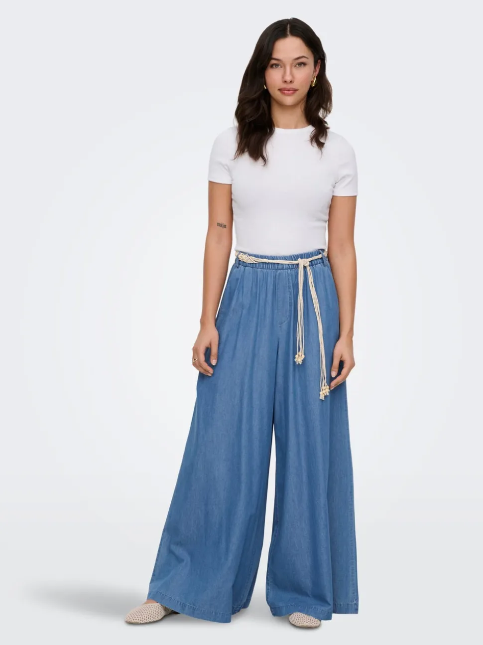 ONLBEA Vita alta Wide Leg Fit Jeans
