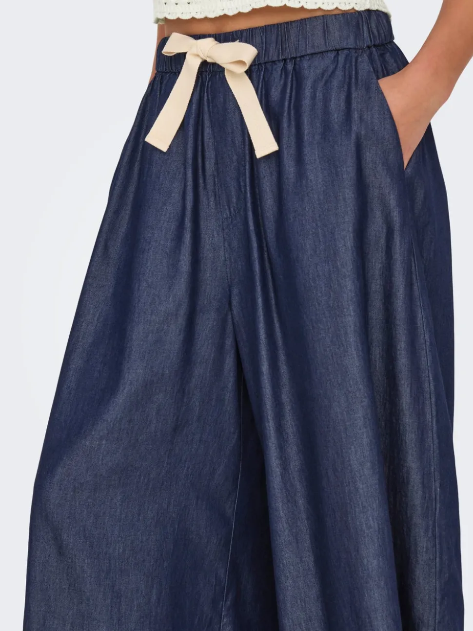 ONLBEA Vita alta Wide Leg Fit Lunghezza alla caviglia Jeans