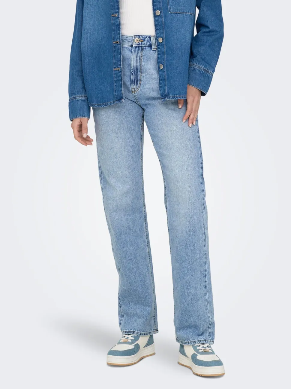 ONLBILLIE Vita alta Straight Fit Jeans