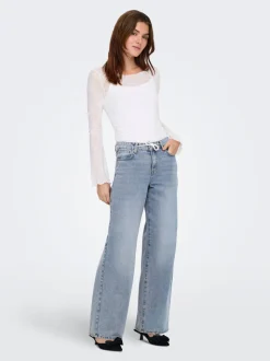 ONLBLISS Vita media Wide Leg Fit Jeans