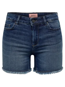 ONLBLUSH Vita media Regular Fit Bermuda in jeans
