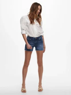 ONLBLUSH Vita media Regular Fit Bermuda in jeans