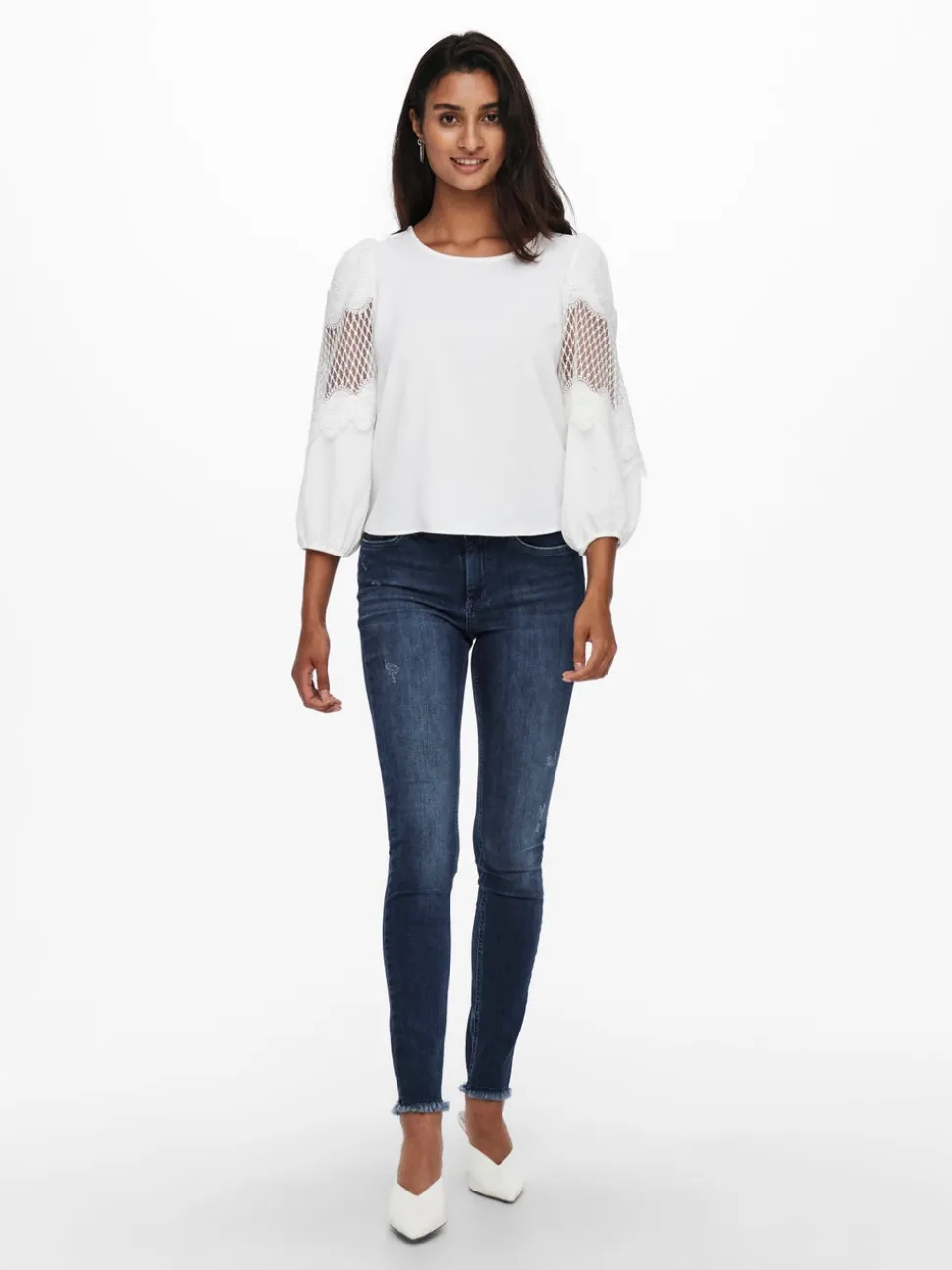 ONLBLUSH Vita media Skinny Fit Lunghezza alla caviglia Jeans