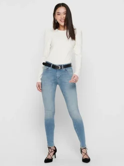 ONLBLUSH Vita media Skinny Fit Lunghezza alla caviglia Jeans