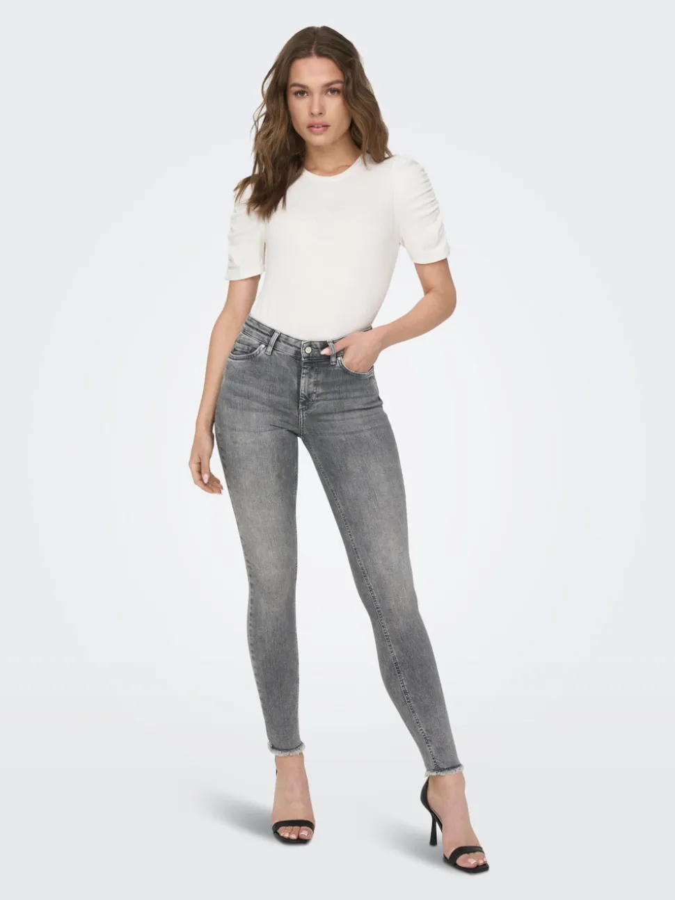 ONLBLUSH Vita media Skinny Fit Lunghezza alla caviglia Jeans