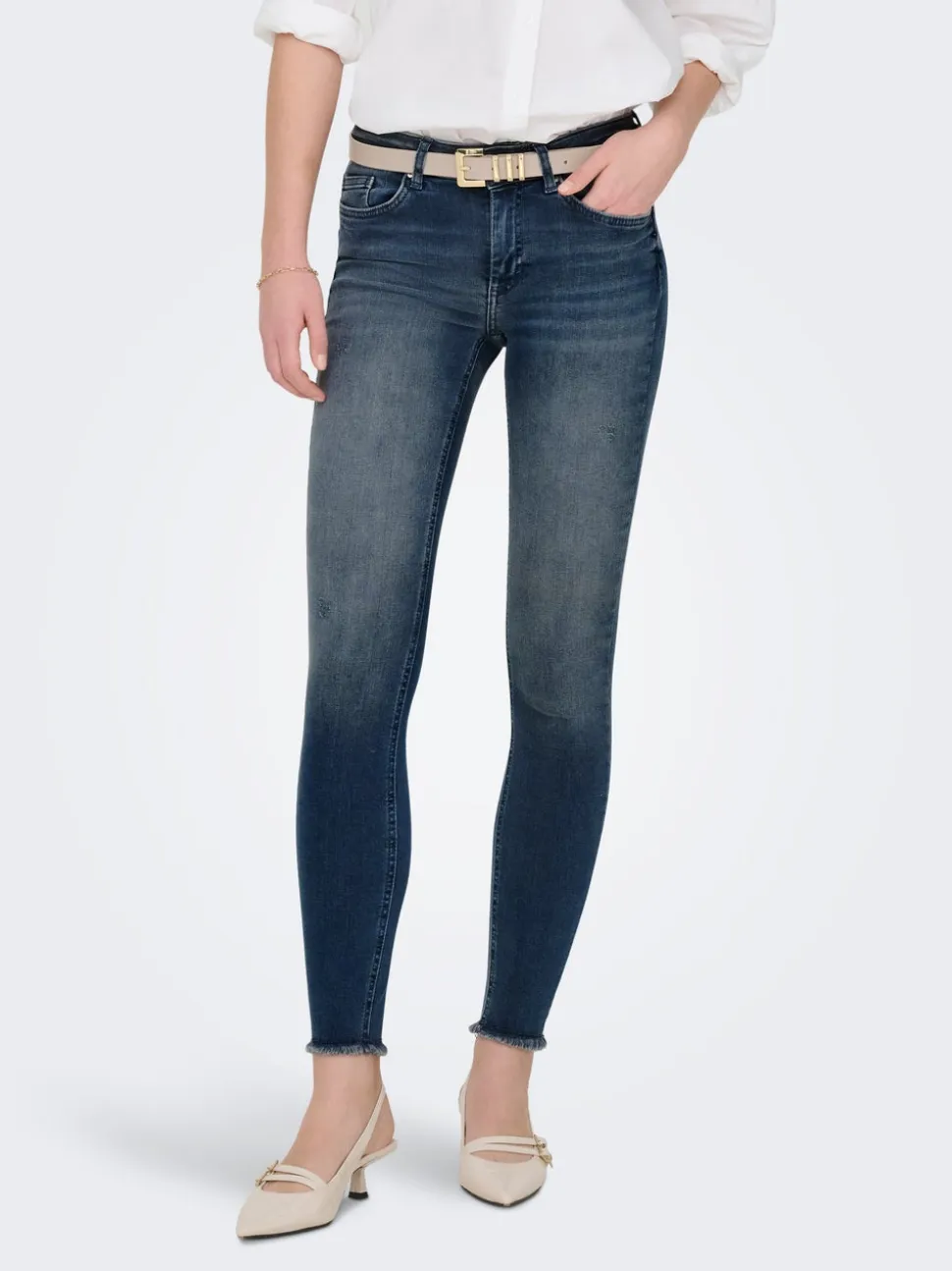 ONLBLUSH Vita media Skinny Fit Lunghezza alla caviglia Jeans