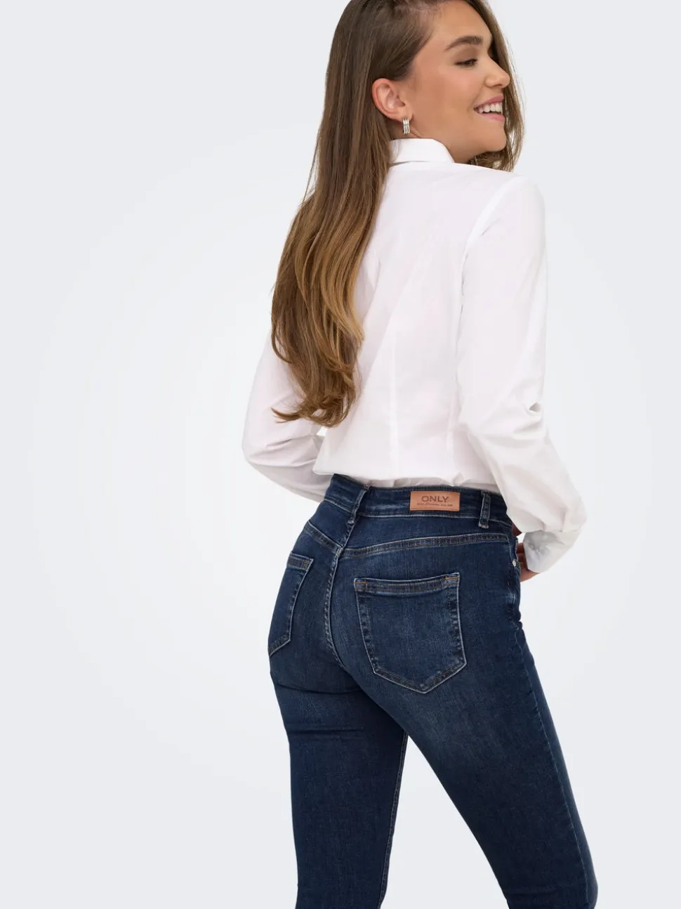ONLBLUSH Vita media Skinny Fit Lunghezza alla caviglia Jeans