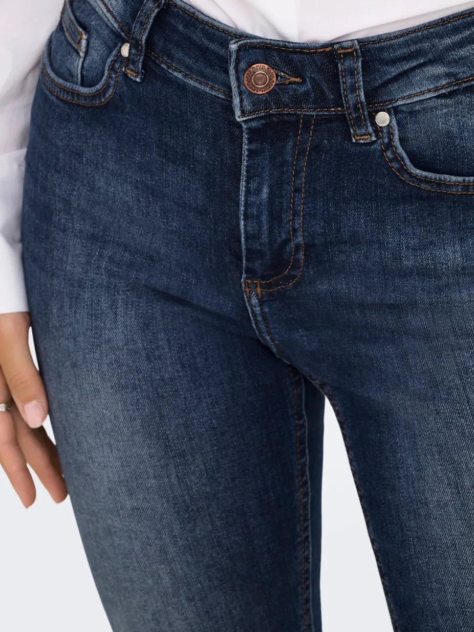 ONLBLUSH Vita media Skinny Fit Lunghezza alla caviglia Jeans