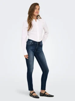ONLBLUSH Vita media Skinny Fit Lunghezza alla caviglia Jeans