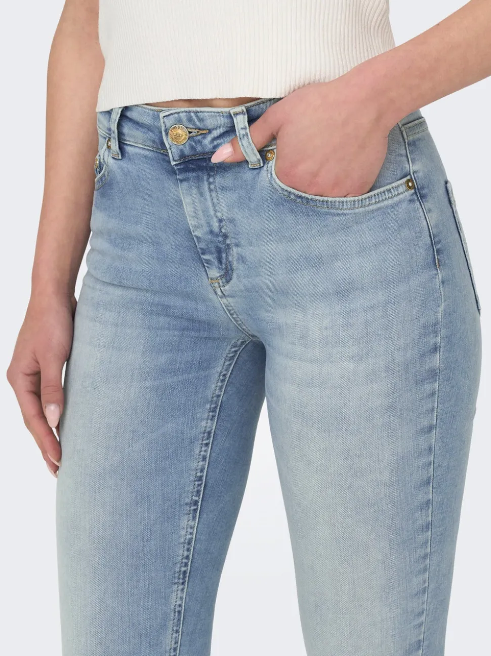 ONLBLUSH Vita media Skinny Fit Lunghezza alla caviglia Jeans