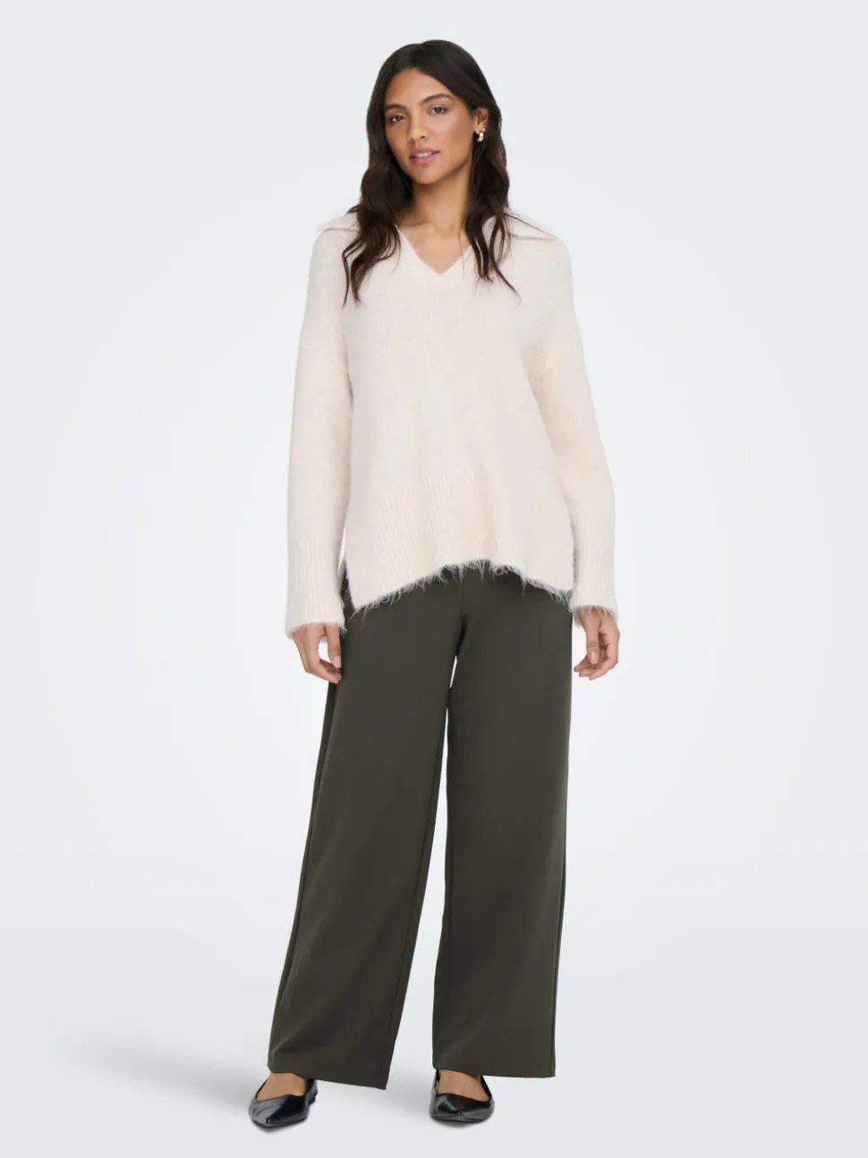 ONLBREMEN-YO Wide Leg Fit Pantaloni a gamba larga