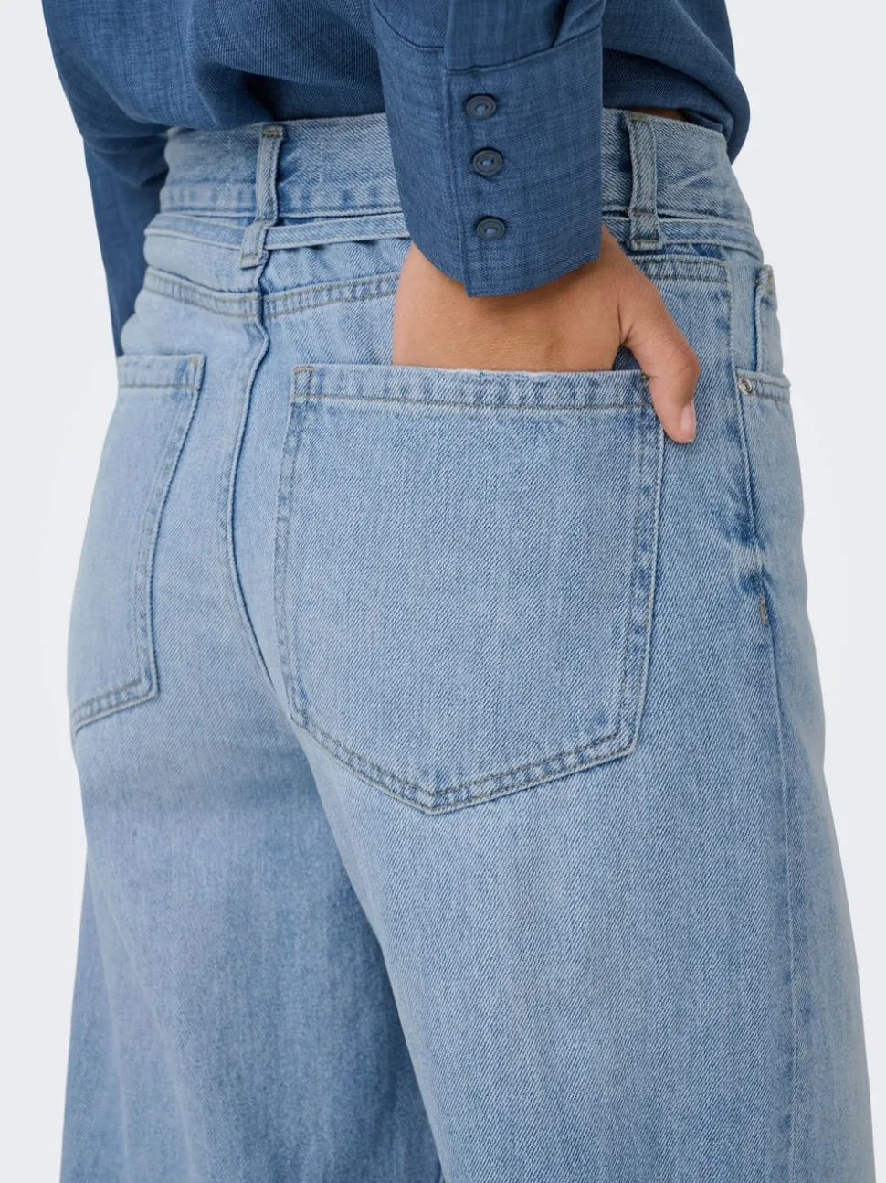 ONLBROOME Vita alta Wide Leg Fit Jeans