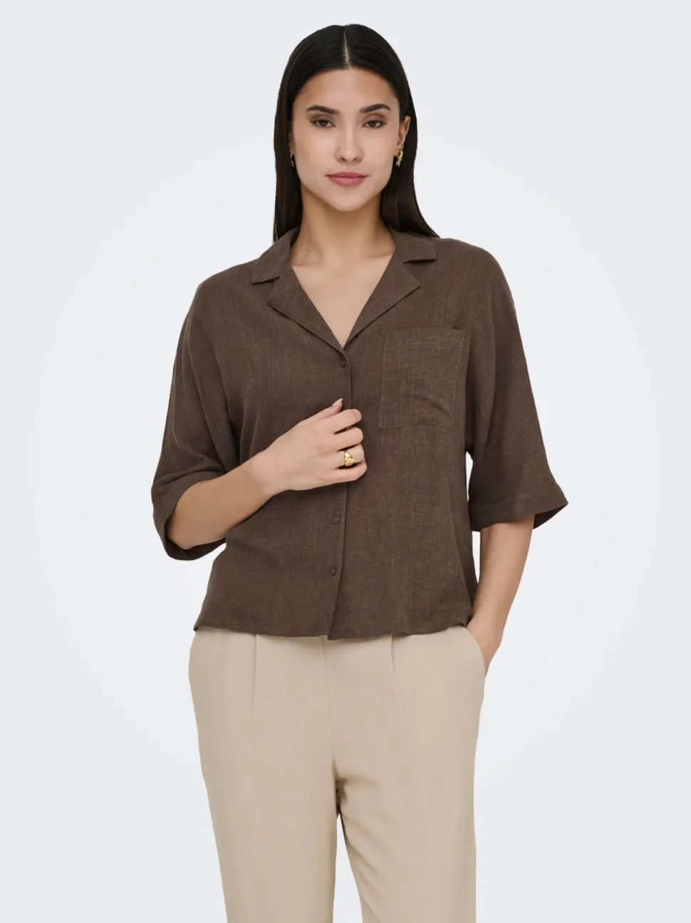 ONLBRUXELLES Lino Camicia